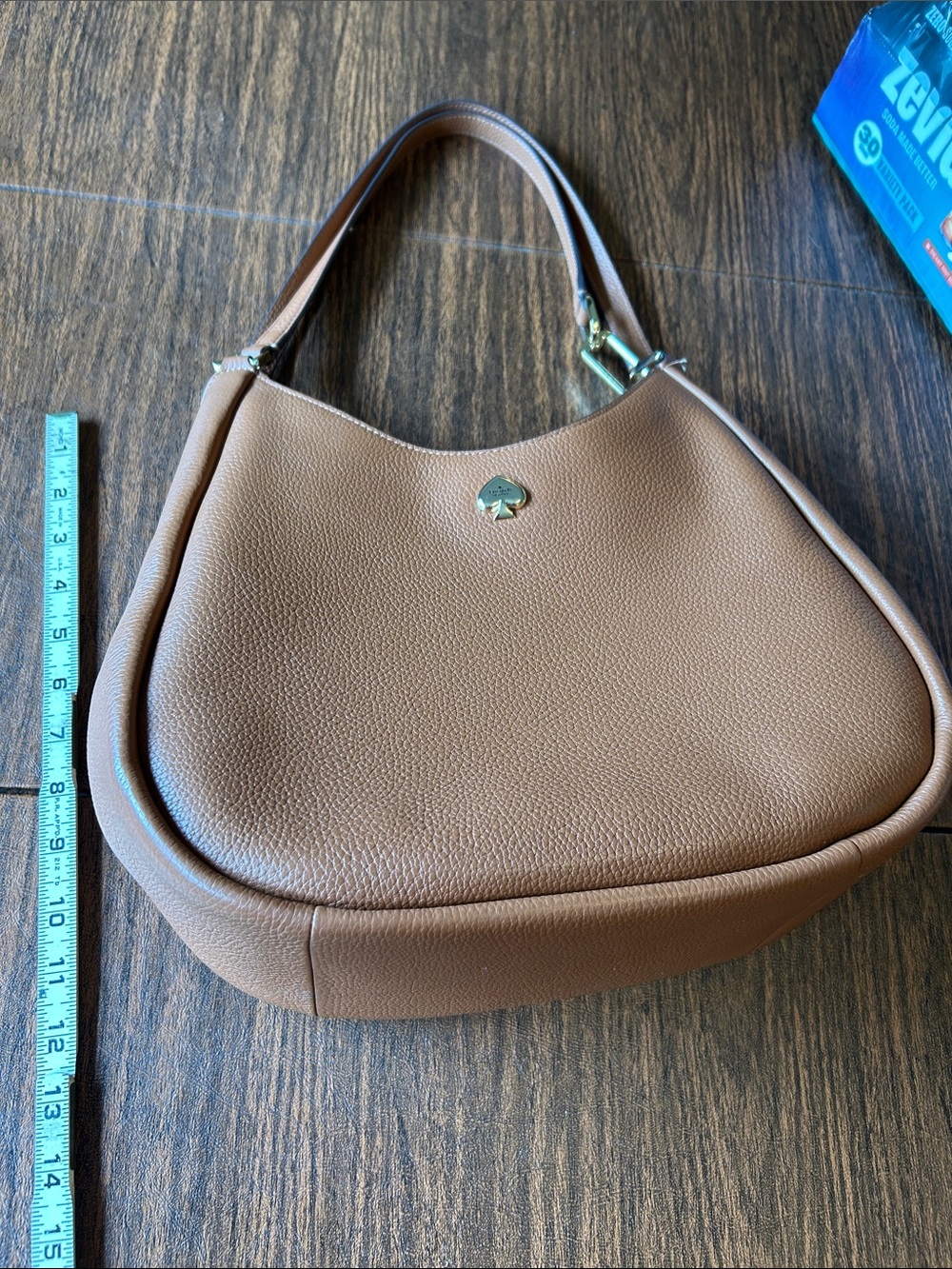 kate spade Brown Pebbled Leather Shoulder Hobo - Picture 13 of 13